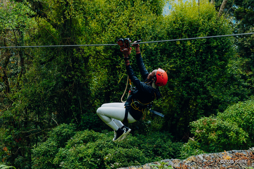 The highlight of the day was the ziplining experience, which unfolded across three sections named after Nyungwe’s famous primates.