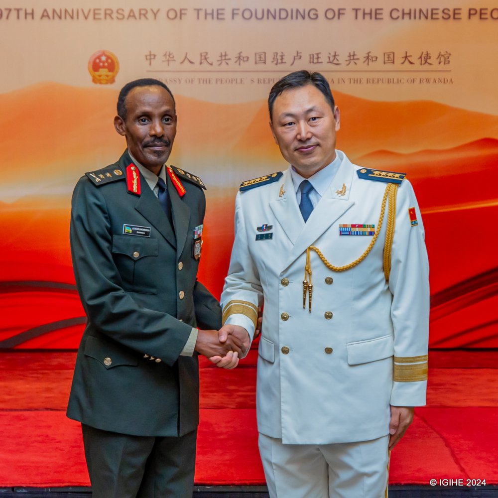 China and Rwanda militaries recommitted to deeping cooperation further. 