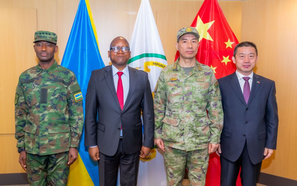The discussions took place on Thursday, August 8, 2024, as Rwanda's Minister of Defence, Juvenal Marizamunda, and the Chief of Defence Staff of the RDF, Gen MK Mubarakh, hosted Lt Gen Huang Xucong, Deputy Commander and Chief of Staff of the Central Theater Command of the PLA, along with his delegation. 