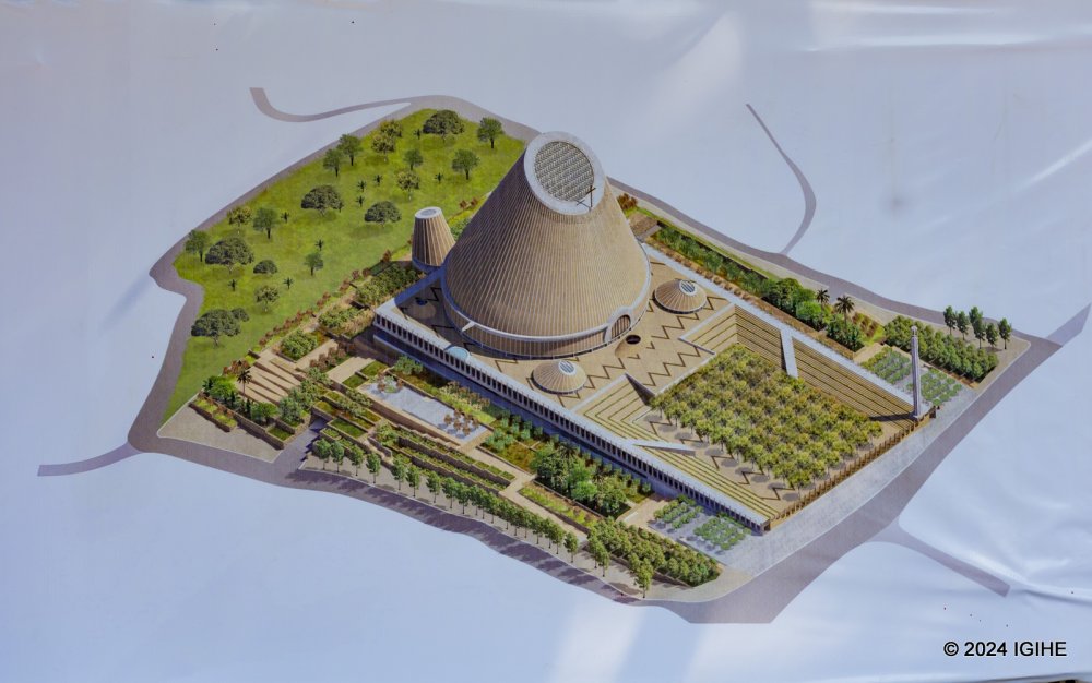 The artistic impression of the new St. Michel Cathedral to be built starting next year.