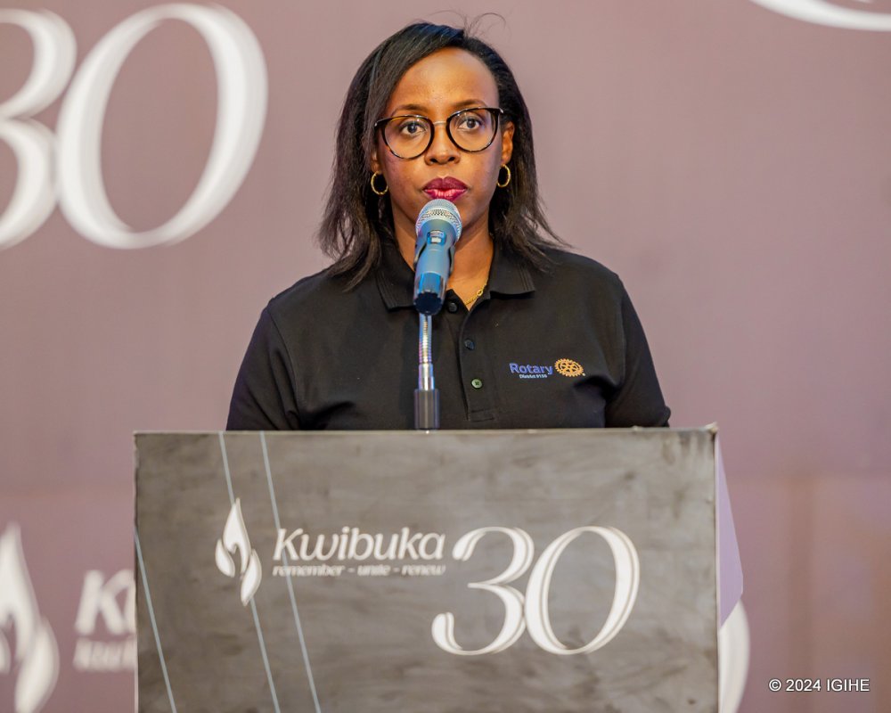 The Deputy Governor of District 9150 in Rotary Club Rwanda, Carole Karema, stated that they should raise awareness about what happened in Rwanda to ensure it doesn't happen anywhere else in the world.