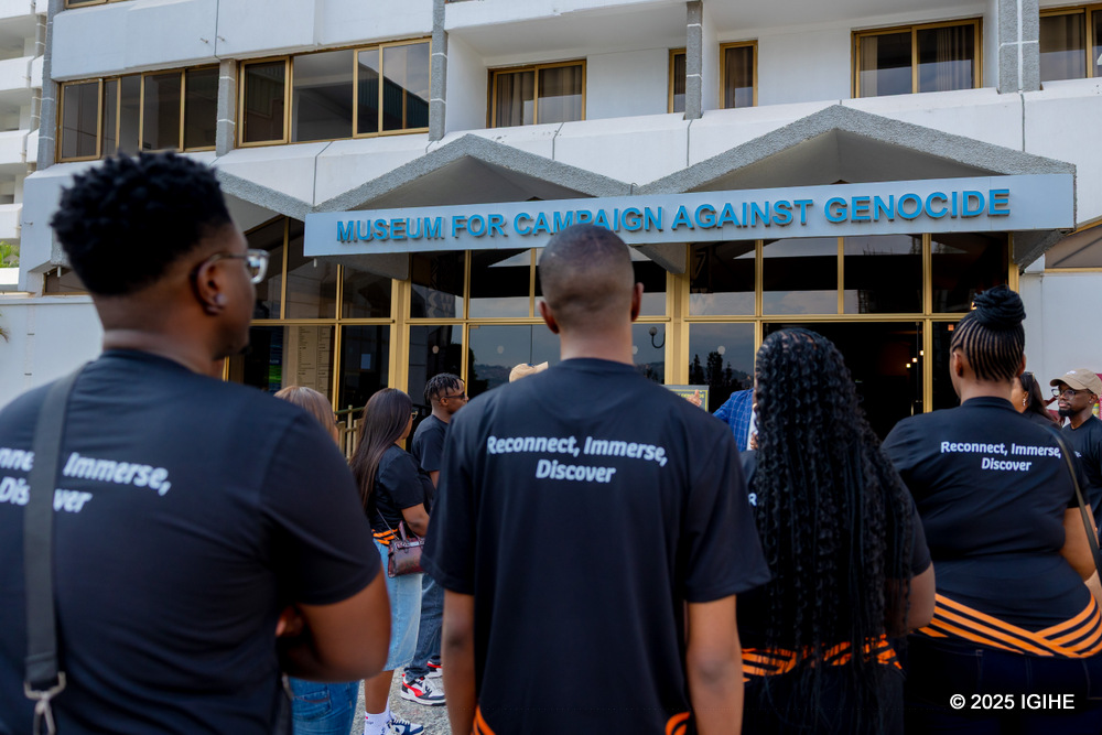 The group also visited the Campaign Against Genocide Museum.