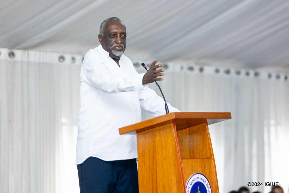 Tito Rutaremara has inspired students to recognize potential in shaping Rwanda's future.