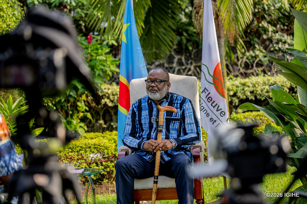 The Coordinator of AFC/M23, Corneille Nangaa in an exclusive interview with IGIHE in Goma.