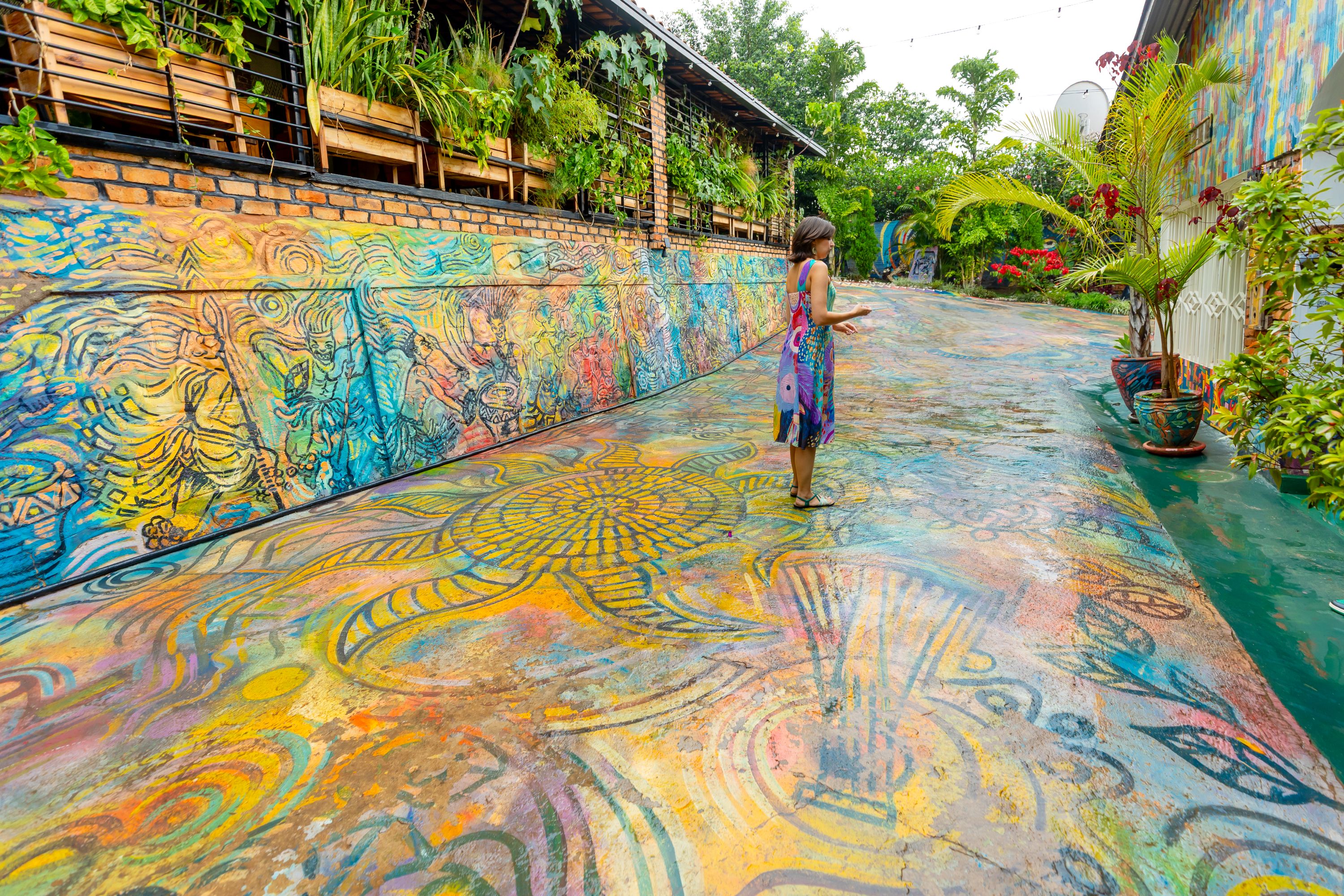 One of her favourite art spaces is the colourful Niyo Art Gallery.