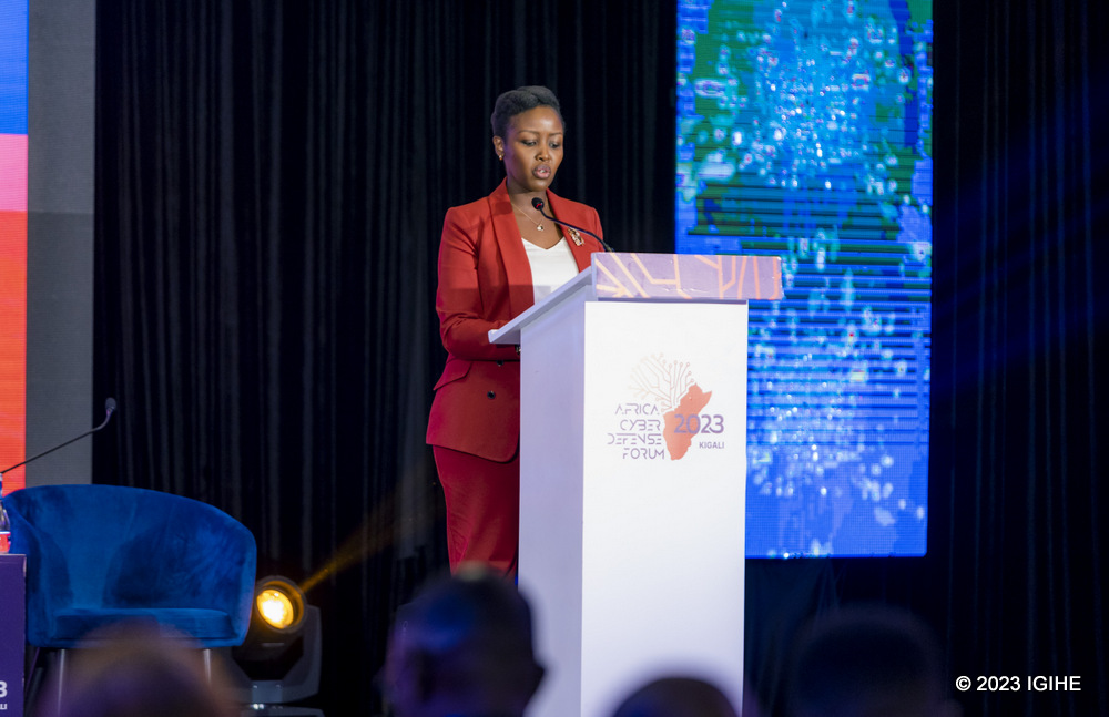 The Minister of ICT and Innovation, Paula Ingabire emphasized Rwanda's strides toward a peaceful digital world.