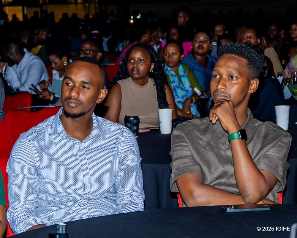 Celebrated gospel singer Israel Mbonyi was among the attendees at the concert. 