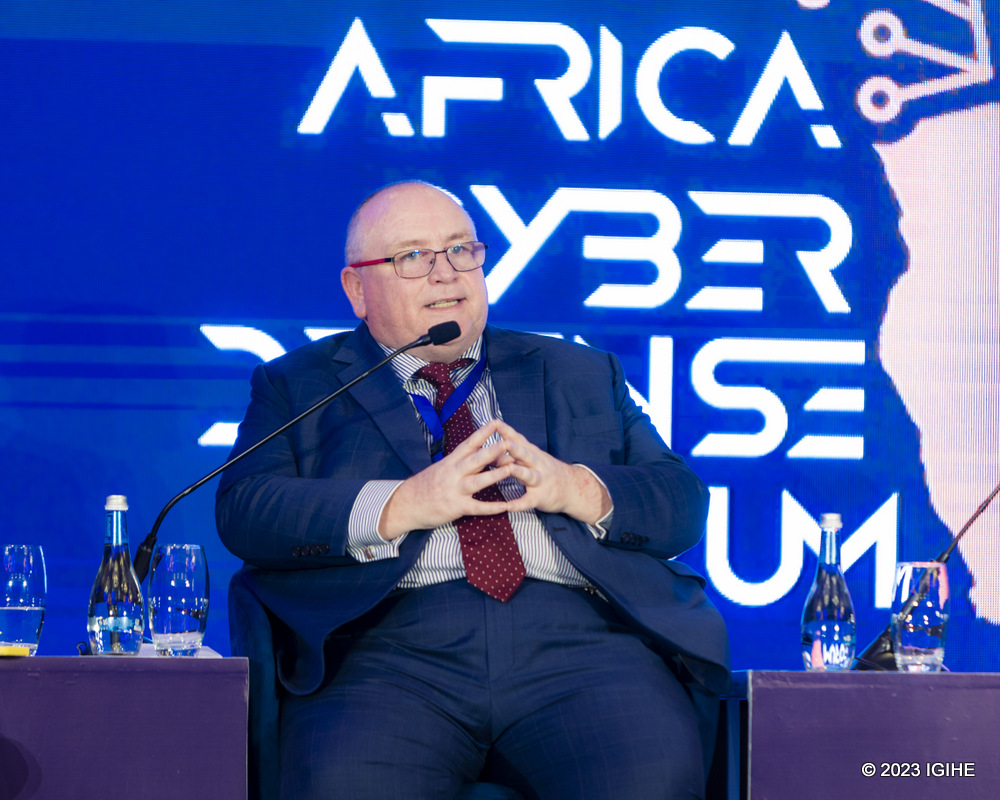 Andy Chadwick, Head of Africa Cyber Network at the UK Foreign, Commonwealth and Development Office, discussed the pressing issue of Africa as a primary target for cybercrimes and emphasized the need to address and eliminate this threat.