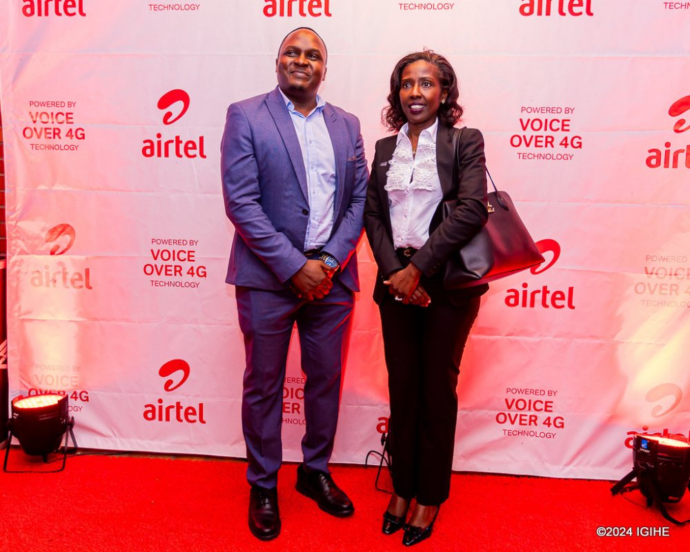 The CEO of Ecobank Rwanda, Carine Umutoni (R), was among the attendees at the event.