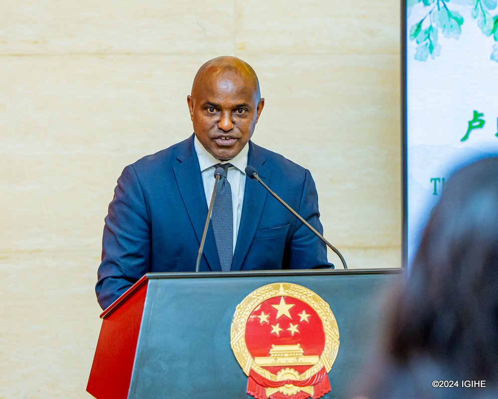Eng. Pascal Gatabazi, Chief Technical Advisor in the Ministry of Education who also graced the event. 