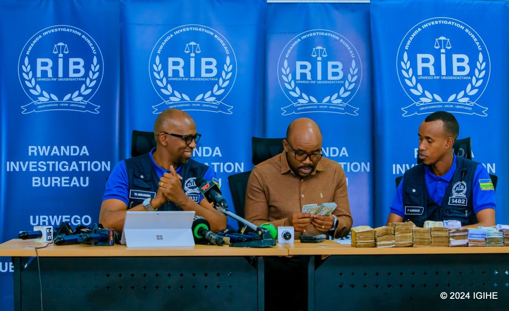 Dr. Thierry Murangira, the spokesperson for the Rwanda Investigation Bureau (RIB), stated that keeping large sums of money at home is not advisable.