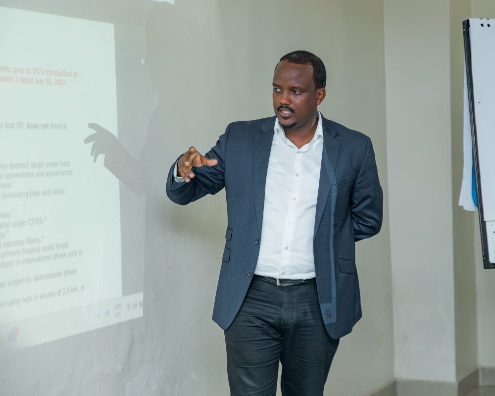 Environment specialist Kanangire Ruti Rubis shared strategies with nursing and midwifery students on the critical role they play in managing medical waste responsibly.