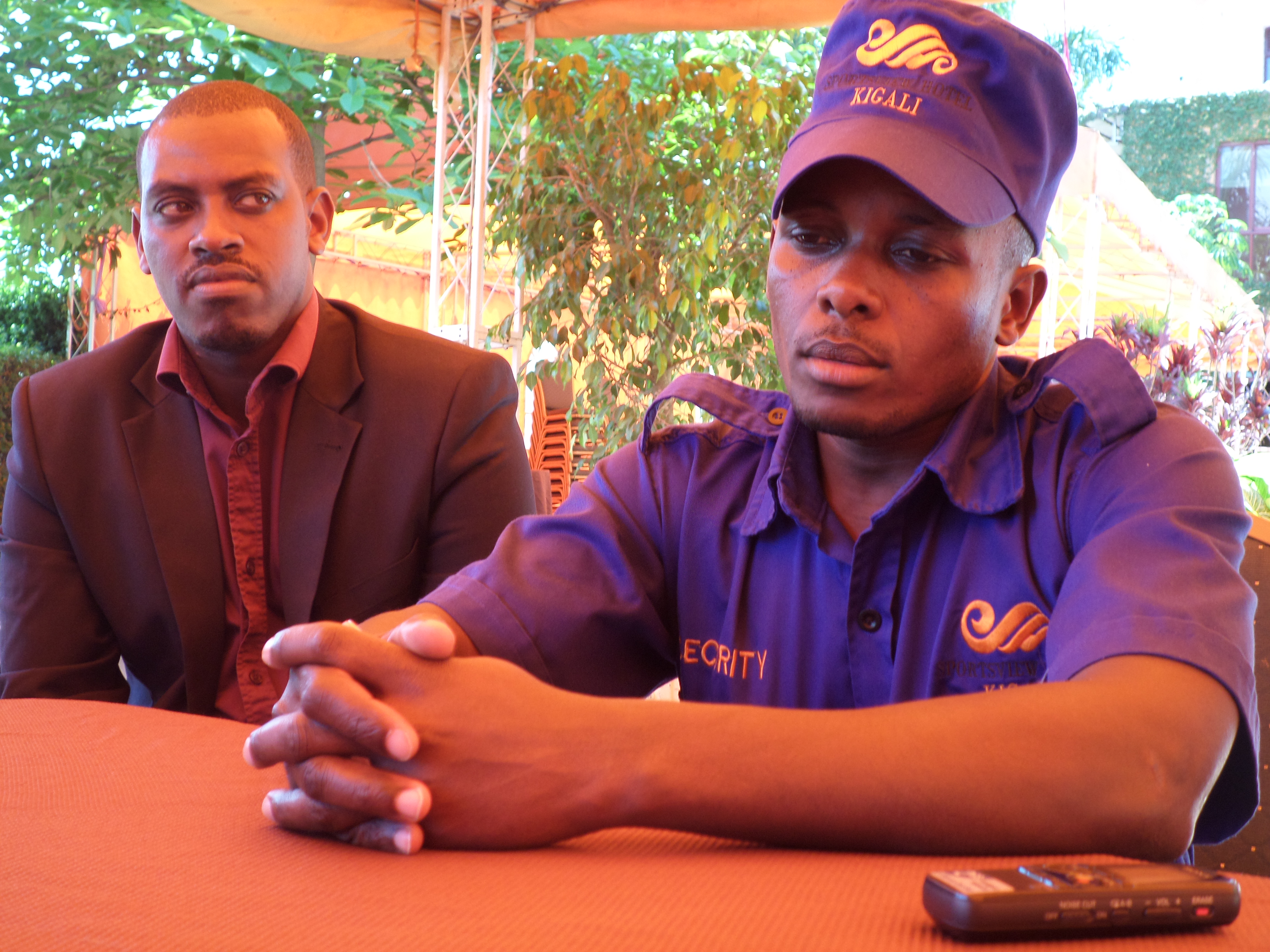 Akazi Kanoze graduate employed as a Security Guard at Sport View Hotel
