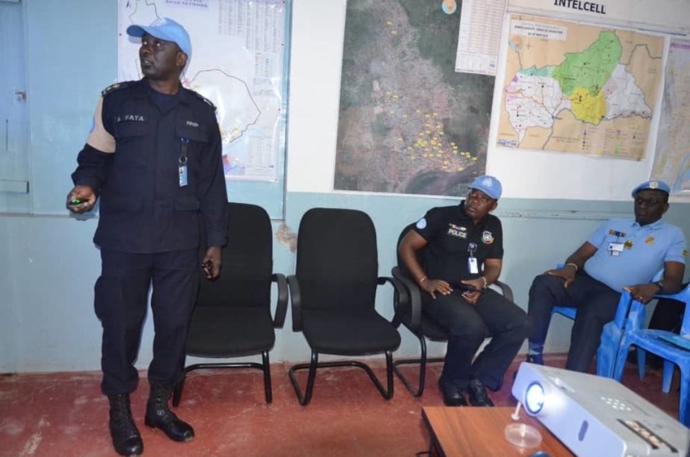 The visit aimed at inspecting the unit’s capacity and readiness in line with MINUSCA standards