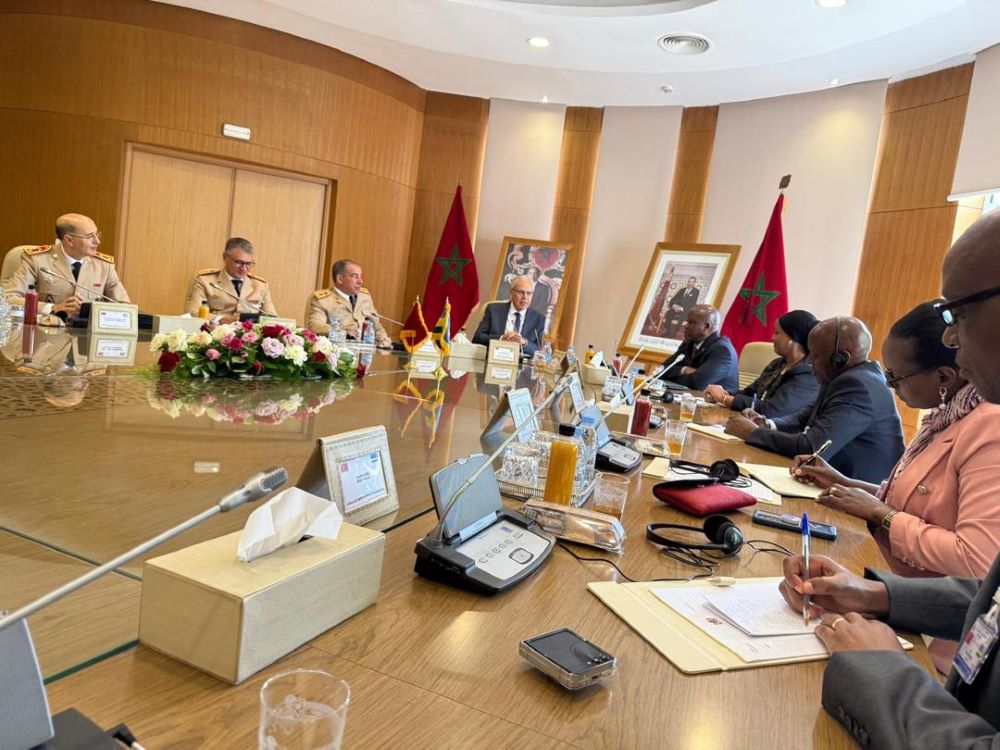 Minister Marizamunda was accompanied by Rwanda’s Ambassador to Morocco, Shakilla Umutoni, Chief J7 Col David Mutayomba, and Lt Col Angeline Kamanzi, Director of Analysis in Defence Intelligence.