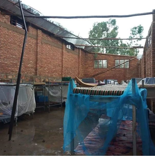 Ten classrooms and dormitories at Muhanga Technical School, MTC, were also destroyed.