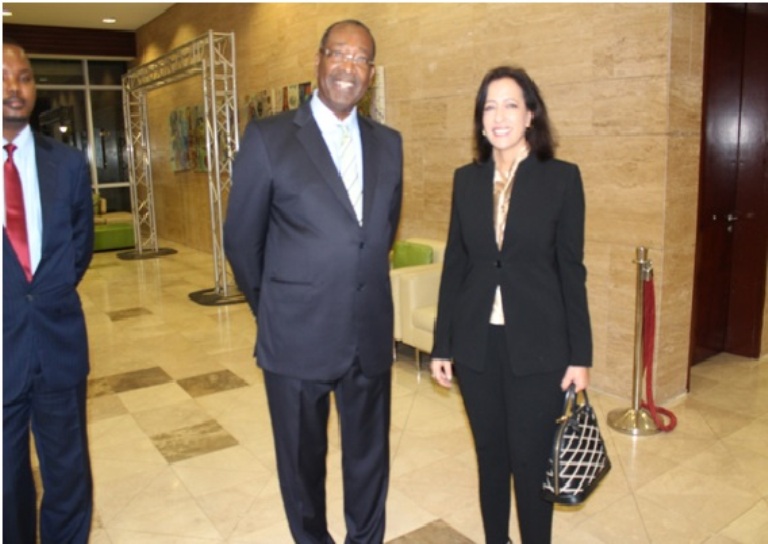 The high commissioner from Morocco, (right) Saadia EL Alaoui