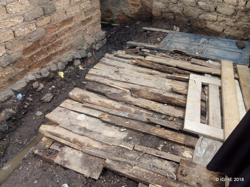 The excavation which Kagabo used to hide twelve people is still there.