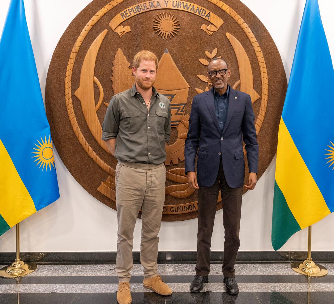 President Kagame has received Prince Harry at Urugwiro Village. 