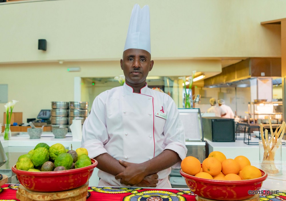 Kigali Marriott hotel's Sous-Chef, Innocent Rutayisire is renown for his culinary finesse