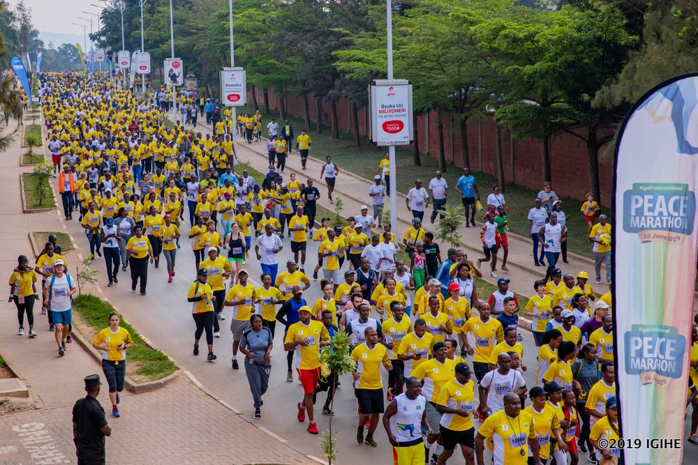 3899 participants from 55 countries participated in Kigali International Peace Marathon