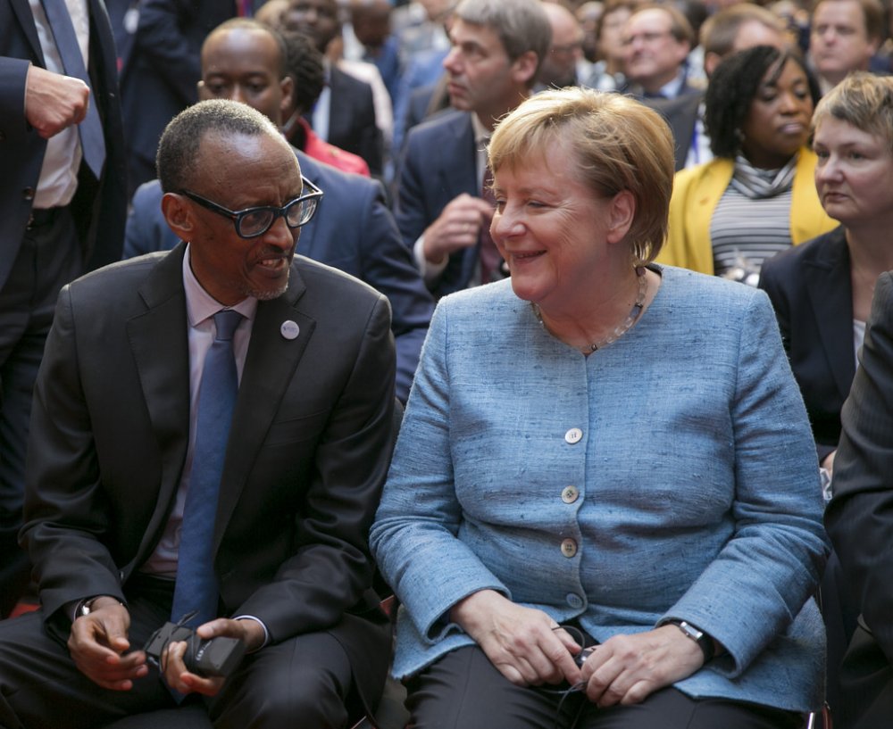 President Kagame together with Angela Dorothea Merkel, Chancellor of Germany