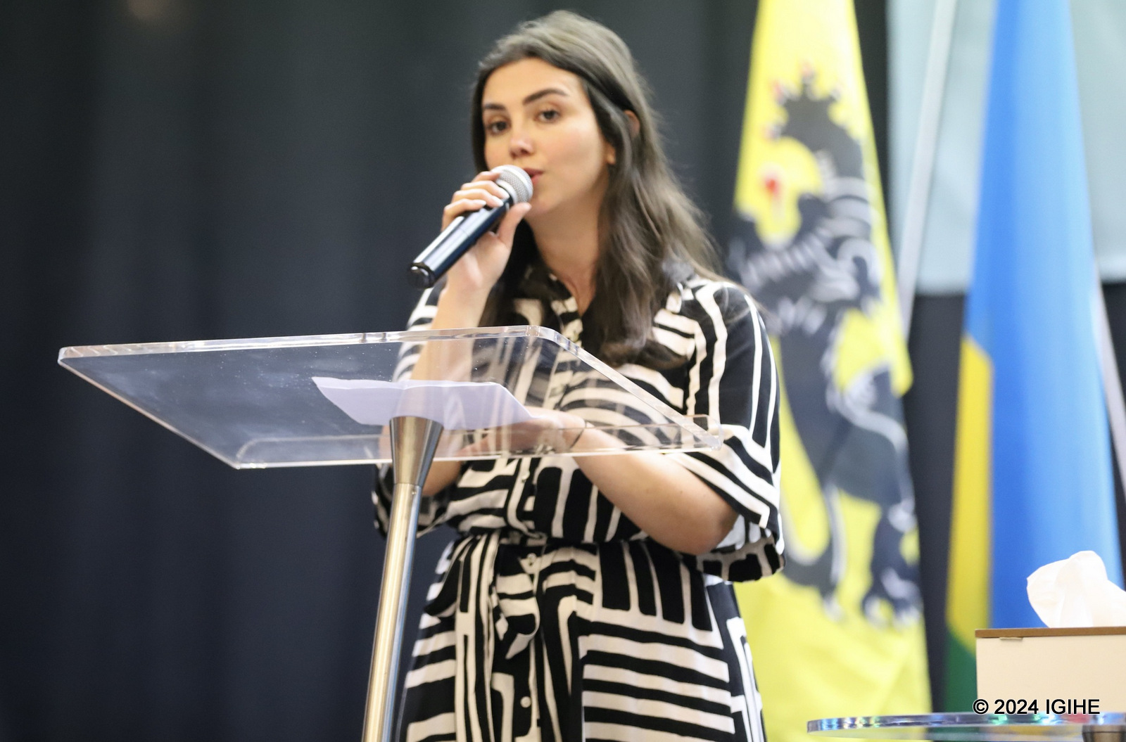 Mrs. Liana Davtyan from Armenian family joined Rwandans during the commemoration event. 