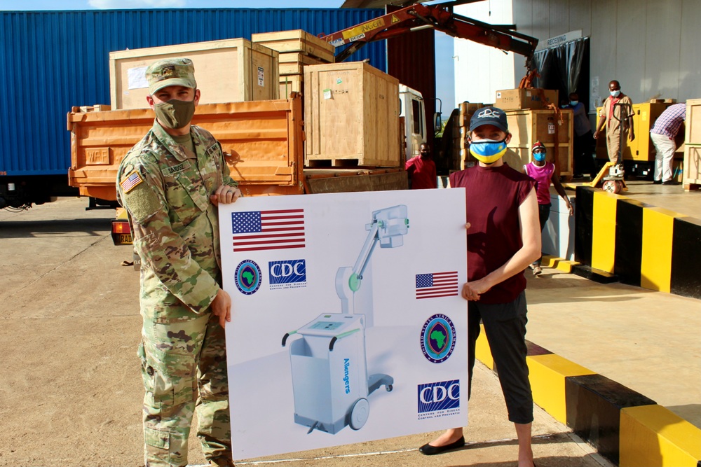 These machines are funded by the US Department of Defense and comes through the United States Africa Command and the United States Overseas Humanitarian, Disaster Assistance, and Civic Aid.