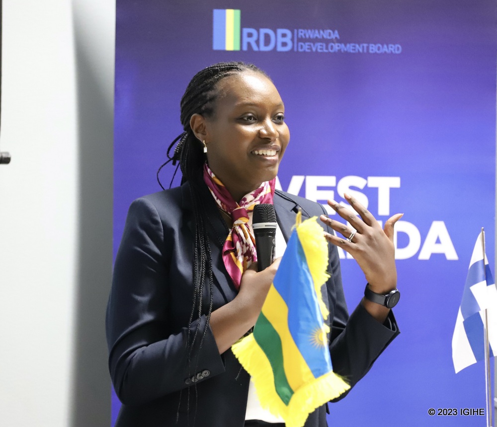 The State Minister in the Ministry of Education, Claudette Irere also attended the meeting aimed at bringing investment opportunities in Rwanda to limelight.    