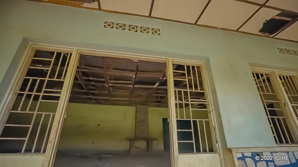 The ceiling of the house has deteriorated.  