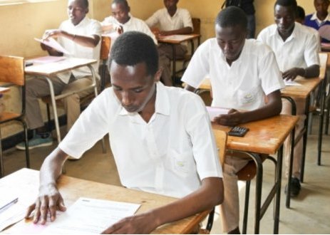Students sitting for national examinations