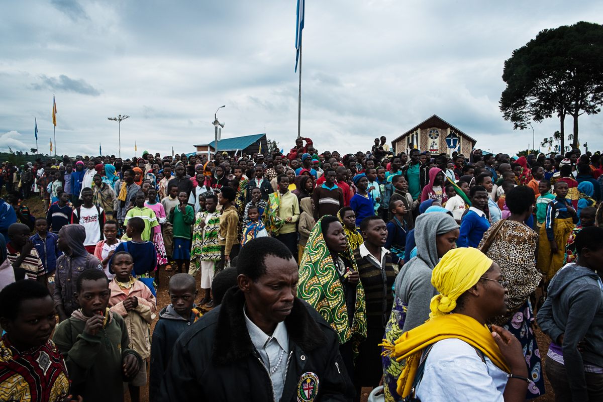 Thousands of pilgrims often throng the Kibeho Holy Land to seek blessings. The area is renowned for the apparitions of the Virgin Mary.
