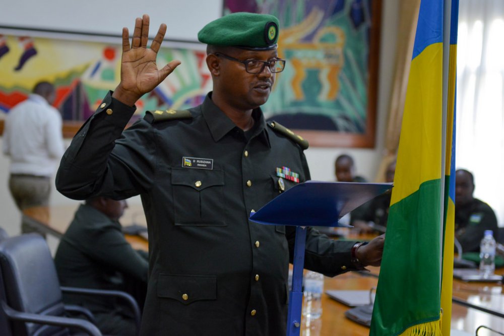 The vice president of military court, Lt. Col Déo Rusizana