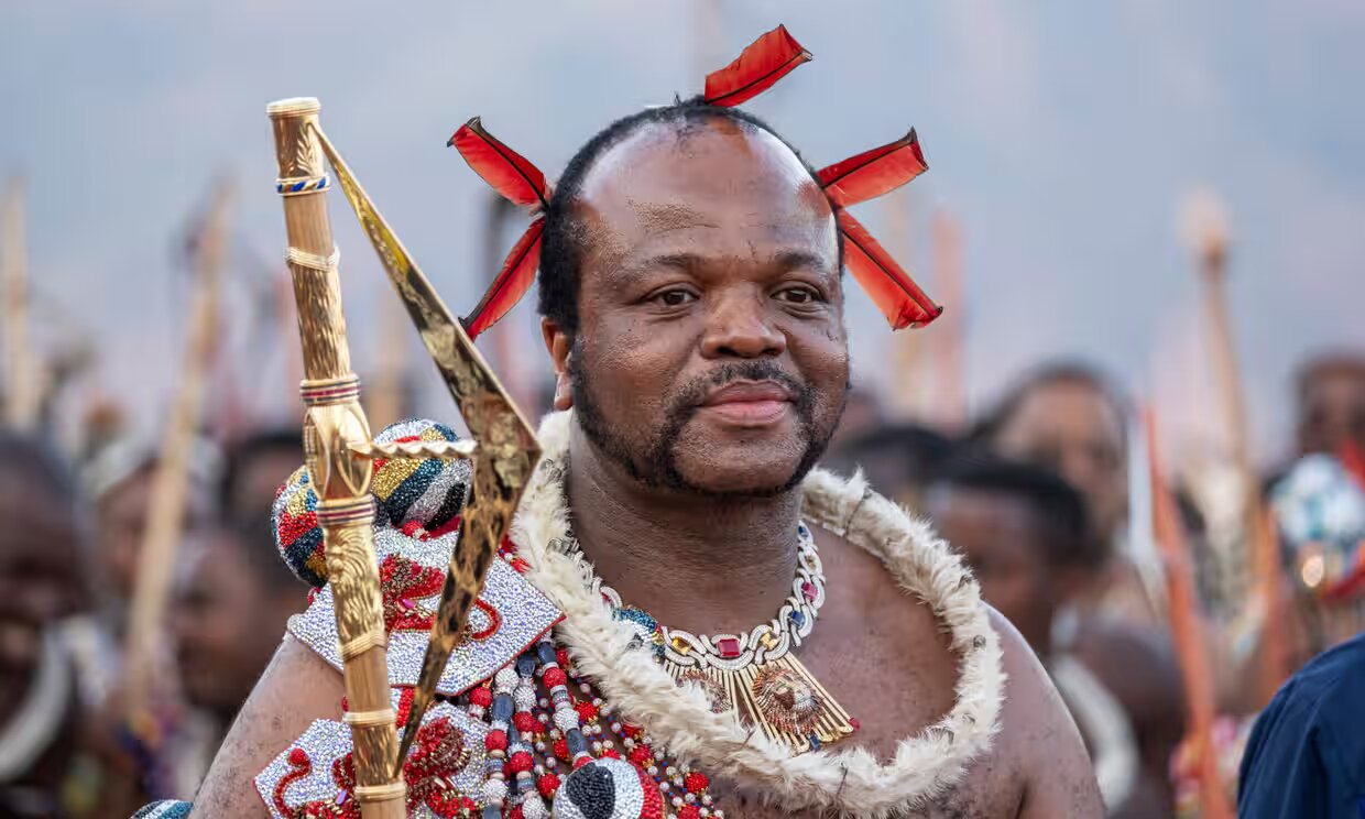 King Mswati, who has ruled the Kingdom of Eswatini (formerly Swaziland) for 38 years, is allowed to marry multiple times.