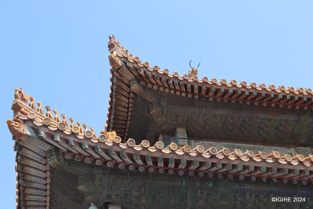 The walls and roofs of the palace are embellished with dragons, phoenixes, and other mythical figures, symbolizing power, prosperity, and good fortune.