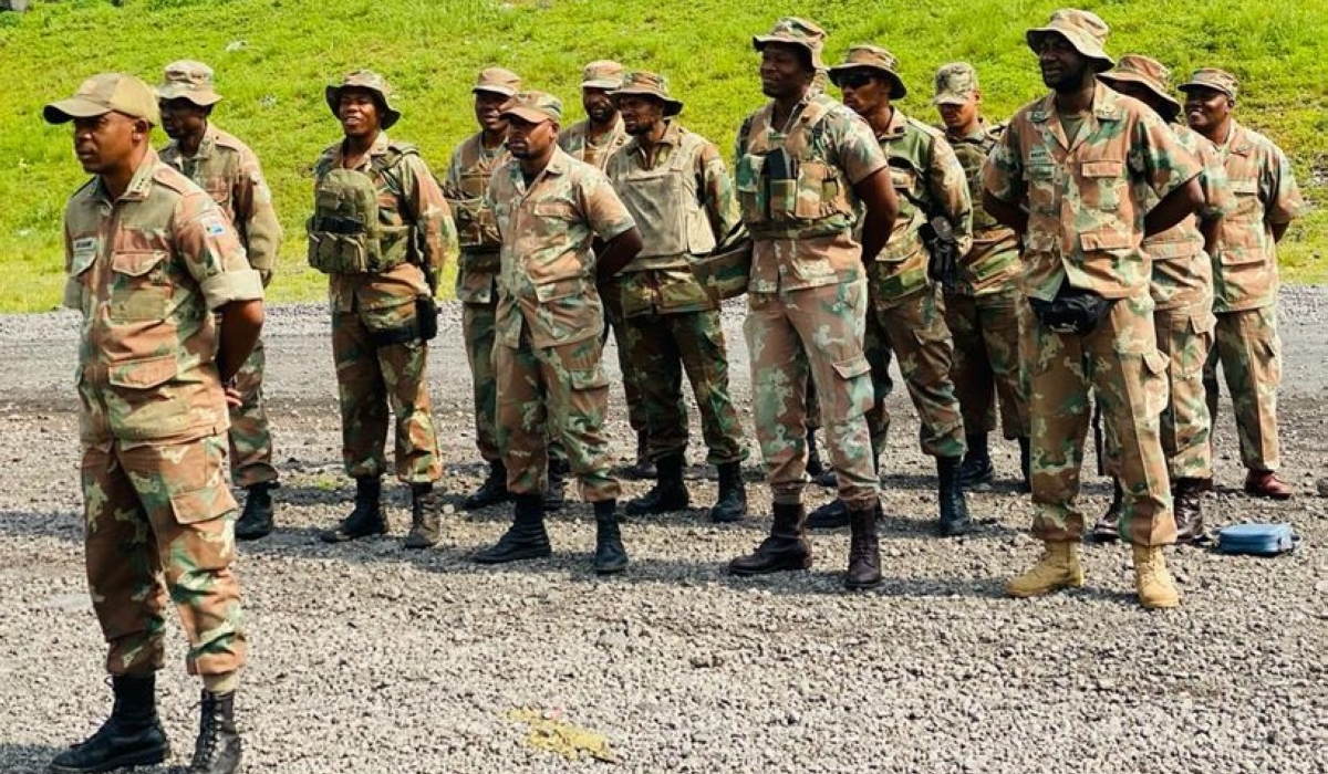South Africa has contributed the largest contingent, dispatching 2,900 troops for a year-long mission in DRC.
