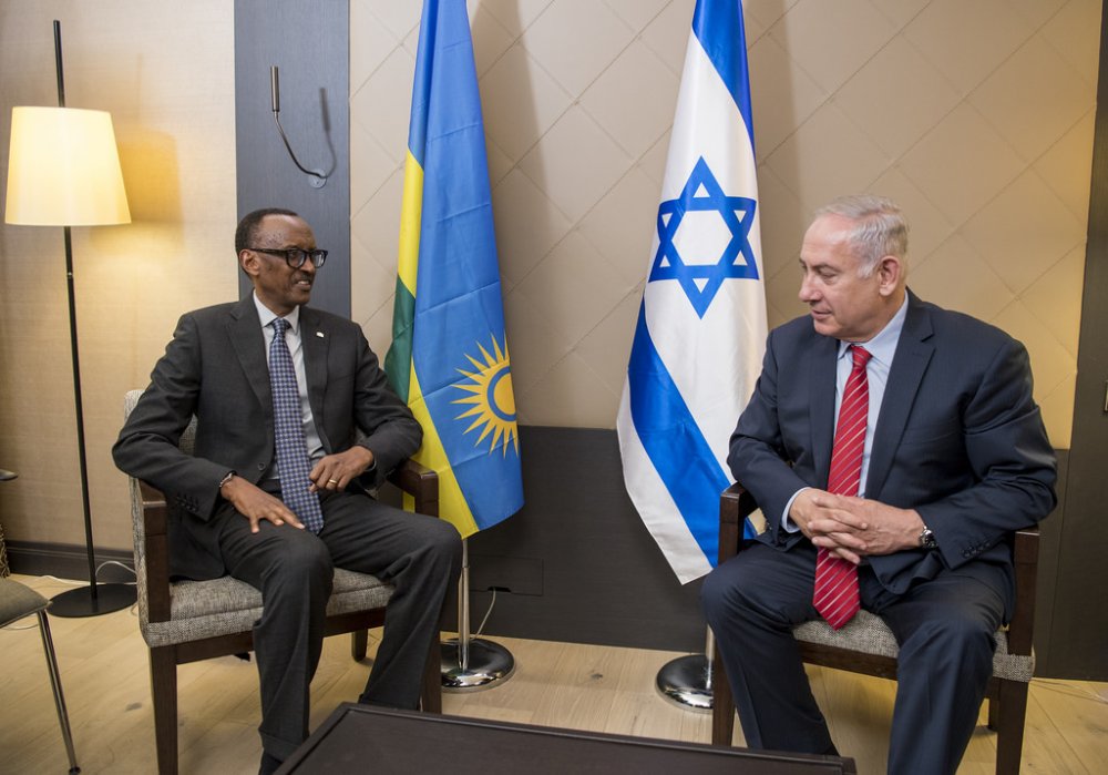 The two leaders discussed a range of issues, including expanding cooperation between Israel and Rwanda
