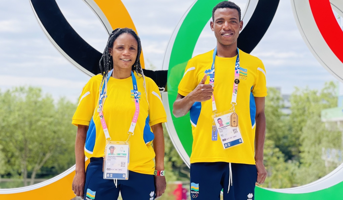 Clementine Mukandanga and Eric Manizabayo are among eight athletes representing Rwanda at the 2024 Summer Olympics.