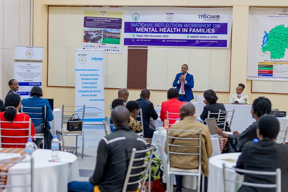 Dr. Darius Gishoma, Mental Health Division Manager at Rwanda Biomedical Center has called for collaborative efforts to create a society free from mental health problems.