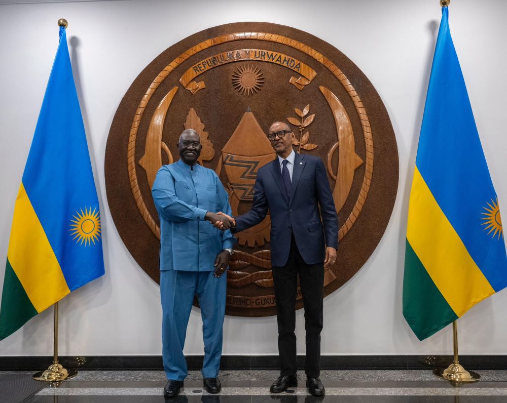 Malik Agar, Vice President of the Transitional Sovereignty Council of the Republic of Sudan was received at Urugwiro Village on Thursday, March 20, 2025.