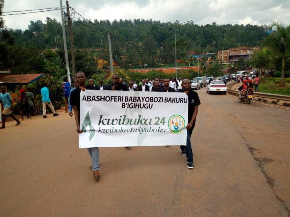 Chauffeurs of State Officials convened together to mark the 24th commemoration of the 1994 Genocide against Tutsis