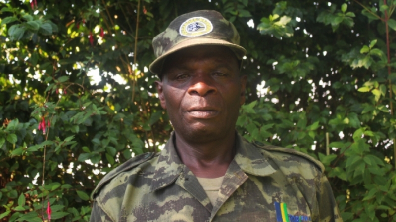 Jean Nepomuscene Musekura, a ranger in Volcanoes National Park was among the awarded rangers 