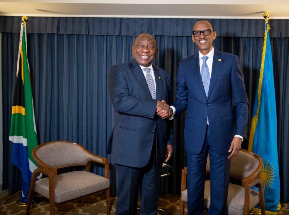 The heads of countries he met enjoy cordial relations with Rwanda with relations with South Africa being mended gradually since Ramaphosa was elected President.  