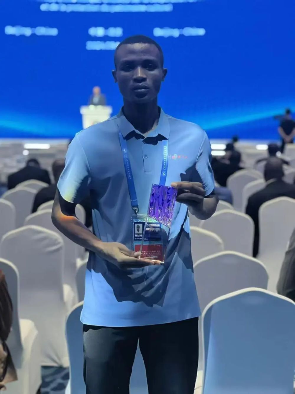 Mbonimana Philimine from China-Africa (Rwanda) Applied Talents Joint Teaching Program, got the first prize in the Africa Technology Challenge (ATC) Season 9 in September 2024 in China.