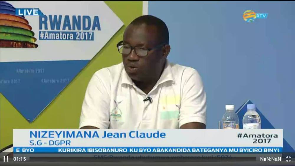 The Secretary General of Green Party, Jean Claude Ntezimana