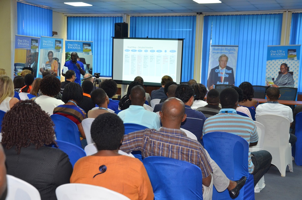 UN staff gathered in the WFP Main Conference Hall to officially meet and interact with the Resident Coordinator