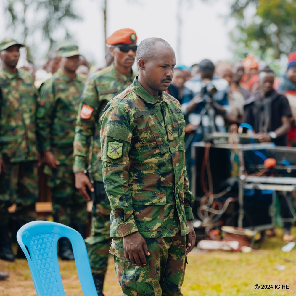 Sgt Minani sentenced to life imprisonment for killing five civilians. The trial, held publicly in Rubyiruko village, was attended by both civilians and military personnel.
