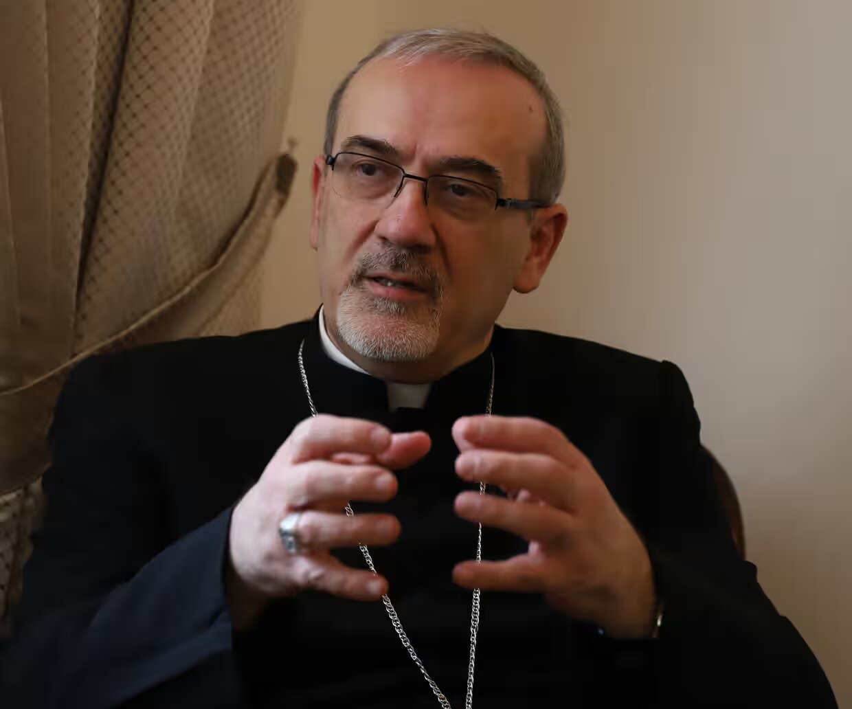 Pierbattista Pizzaballa is the Latin patriarch of Jerusalem.