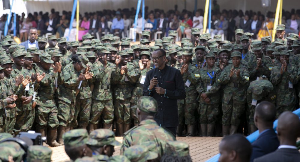 Kagame speaks to youth yesterday