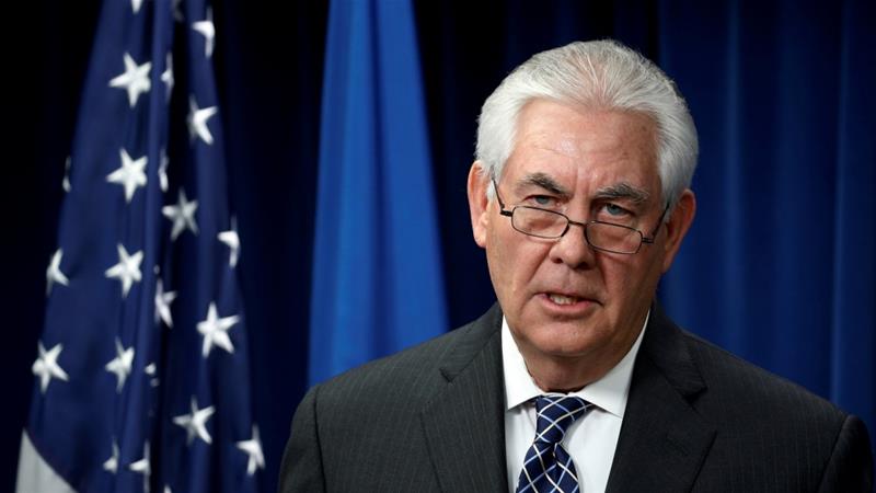 Tillerson recused himself from matters related to the Keystone pipeline in February, according to the Department of State